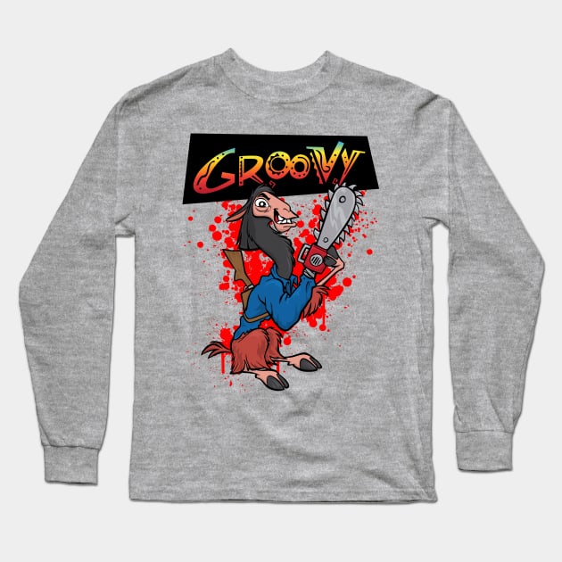 The Emperor's New Groovy Long Sleeve T-Shirt by d4n13ldesigns